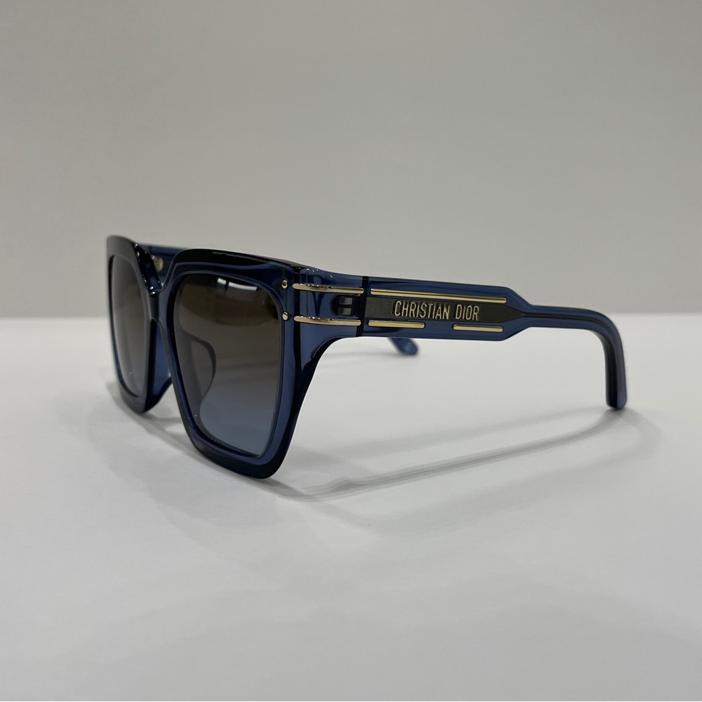CHRISTIAN DIOR DiorSignature S10F Transparent Blue Sunglasses